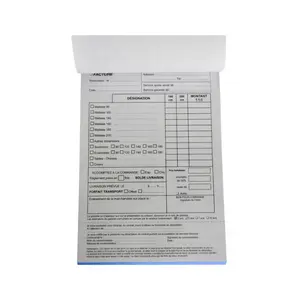 Duplicated Invoice Book Custom Carbon-less Order Book Printing 3 Pages Receipt Record Book Custom