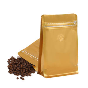 Ready Stock Food Grade Flat Bottom Aluminum Foil Ziplock Coffee <b>Bags</b> Coffee Beans <b>Packaging</b> <b>Bag</b> With Valve - Product Image 1