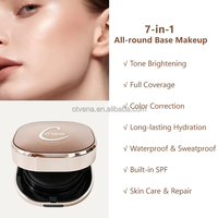 Fond de teint coussin OTVENA OEM, changeant de couleur, haute couvrance, blanchissant, anti-brillance, waterproof, pour le maquillage du visage.