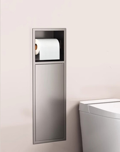 Distributeur <span class=keywords><strong>de</strong></span> mouchoirs multifonctionnel en acier inoxydable, poubelle, porte-brosse <span class=keywords><strong>de</strong></span> toilette, <span class=keywords><strong>niche</strong></span> encastrée dissimulée pour <span class=keywords><strong>salle</strong></span> <span class=keywords><strong>de</strong></span> <span class=keywords><strong>bain</strong></span>, hôtel - Product Image 6
