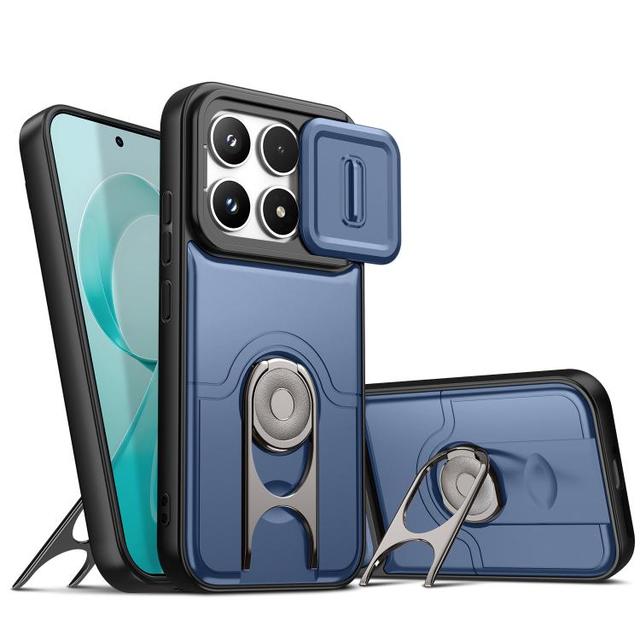 2 in 1 for Redmi K90/Poco F8 Pro 5G Sliding Camera Cover Shockproof Phone Case
