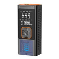 Compresseur d'air portable sans fil avec batterie externe, affichage numérique, lumières LED, gonfleur de pneus, démarreur de secours, batterie 6000 mAh, pression des pneus