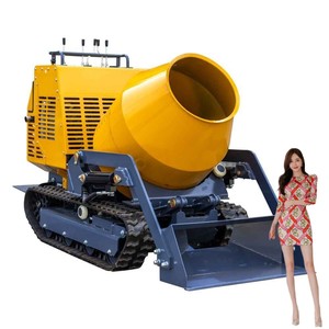 Mini hormigonera de carga automática portátil, mezclador de cemento móvil, 300L, envío gratuito - Product Image 5