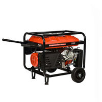 Générateur d'essence refroidi par air BISON CHINA BS5500 5500 Watt 5kW 220V 50/60Hz Démarrage électrique Réservoir de carburant de 25L Certifié CE pour la maison