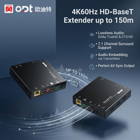 Extensor HDBaseT HD-MI de Largo Alcance de 150M, 4K 120M, Muestreo de Color 4:4:4, POC, RS232, EDID, para Transmisión de Video en Vivo