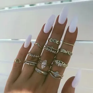 Modelli di set di diamanti in oro anello di modo per le donne Commercio All'ingrosso N910142