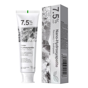 Dentifrice Blanchissant Naturel au Nano-Hydroxyapatite <span class=keywords><strong>pour</strong></span> un Nettoyage en Profondeur, Réparation et Reminéralisation des <span class=keywords><strong>Dents</strong></span> à Base de Plantes Biologiques - Product Image 5