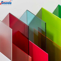 Plaque acrylique transparente de marque Sounda, 4 mm, 1220x2440 mm, étanche, découpe sur mesure, couleur personnalisable, disponible en usine