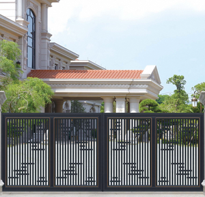 Puertas Eléctricas Automáticas Abatibles <span class=keywords><strong>para</strong></span> Entrada de Casa, Diseño Exterior de Aluminio con Aplicación de Entrada a Patio, Estilo Moderno de Villa - Product Image 3