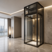 Ascenseur panoramique en verre pour la maison |   Design moderne et luxueux pour votre maison à plusieurs étages