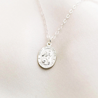 Collar de Ángel de Plata de Ley 925 chapado en oro de 18k para mujer, muestra gratis