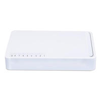 Kotak sakelar Ethernet Poe dudukan dinding 10 100 1000Mbps, saklar jaringan desain Mini harga pabrik