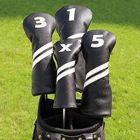 Couvre-tête de club de golf imperméable anti-rayures couvre-tête de putter de golf avec logo de broderie individuel