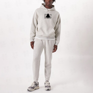 Sweat à capuche sport pour homme, coupe ample, anti-plis, couleur unie, style basique, avec patch brodé personnalisé automne, 60% coton 40% polyester - Product Image 3