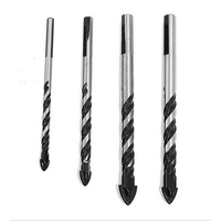 Vente directe d'usine SHANFENG 6*100 Foret triangulaire en carbure pour perçage de céramique, de briques, de murs et de verre avec refroidissement par eau