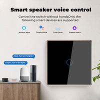 Pour interrupteur d'écran tactile intelligent 1/2/3 Gang interrupteur d'éclairage mural WiFi EU verre trempé IP66 10A 240 Smart Life 2 voies pas de ligne neutre