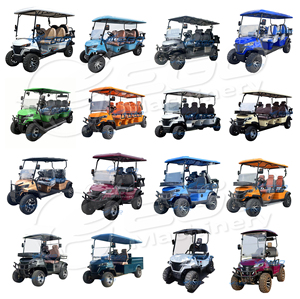 Carritos de Golf Personalizados de 6 Plazas, Estilo Combustible, Nuevo Modelo, Color Naranja, para Turismo, Más Vendidos - Product Image 5