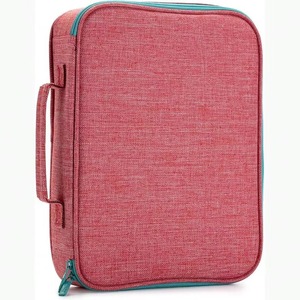Échantillon gratuit : Étui pour livre, sac d'église, protège-Bible avec emplacements pour stylos et poche zippée, directement de l'usine, cadeau pour femme - Product Image 1