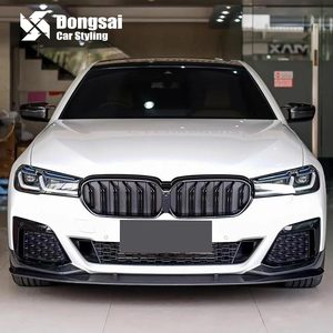 Calandre en maille noire brillante ABS, accessoire de pare-chocs avant à Double plaque pour <span class=keywords><strong>BMW</strong></span> série 5 G30 LCI <span class=keywords><strong>520d</strong></span> 530i 540i, à partir de <span class=keywords><strong>2020</strong></span> - Product Image 2
