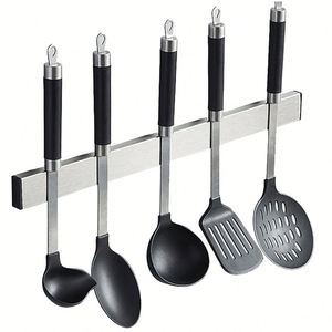 Barre magnétique murale double face pour couteaux, support d'outils de cuisine en acier inoxydable, porte-couteaux magnétique pour la cuisine - Product Image 2