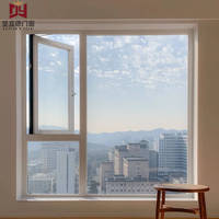 Ventana Abatible Moderna de Seguridad de PVC con Cierre Multipunto, Refuerzo de Acero, Resistente al Viento, para Cocina y Baño