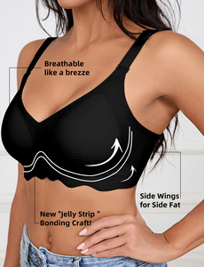 <span class=keywords><strong>Reggiseno</strong></span> Wireless da Donna Senza <span class=keywords><strong>Ferretto</strong></span>, Scollo Profondo a V, con Supporto in Gel, Morbido Effetto Lifting, Schiena a U e Incrocio, Taglie Forti - Product Image 5