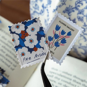 Autocollant Mo Mo Matchbox Série Fleur Fraîche Bureau de <span class=keywords><strong>Poste</strong></span> Papier Cuivré Rétro Matériel de Journalisation Gaufré <span class=keywords><strong>en</strong></span> Letterpress - Product Image 3