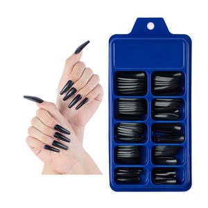 Conception peinte personnalisée faux ongles conseils doigt artificiel ballerine colorée appuyez sur la boîte d'emballage des ongles - Product Image 6