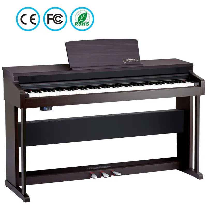 Musical Instrument Keyboard Piano 88 Keys Weighted Musical Instrument Upright Professional Digital Piano Electronic Hammer Action Keyboard FK130 FCC CE