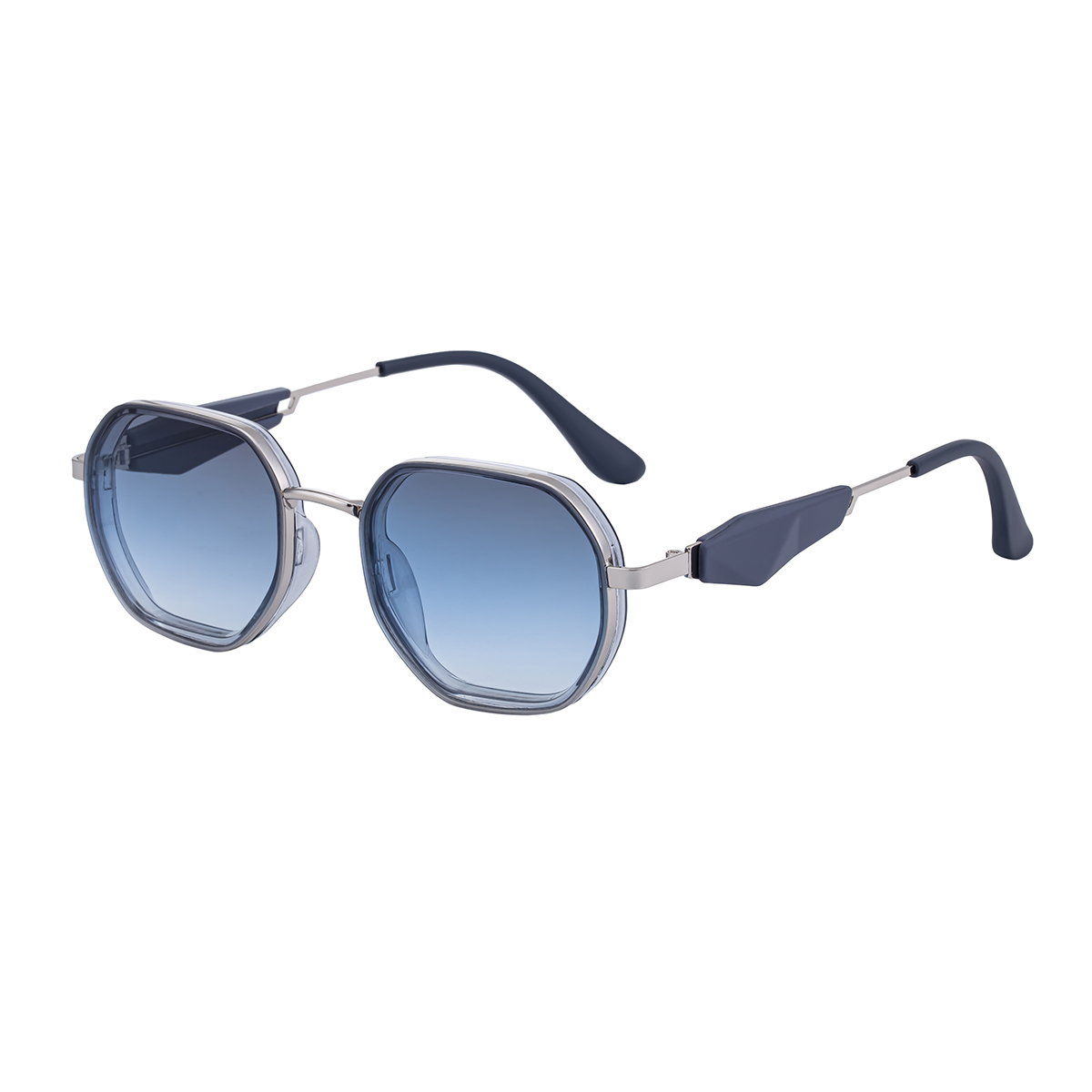 Cadre argenté C5 Gris mat Bleu Gris