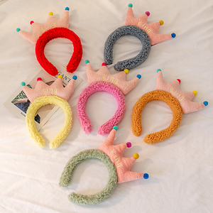 Principessa corona per capelli per ragazze moda viso trucco viso fascia per la testa in microfibra impacchi per la testa morbida per le donne ragazze - Product Image 5