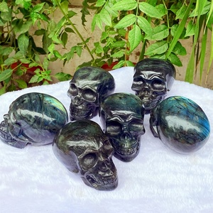 Teschi <span class=keywords><strong>di</strong></span> Labradorite Lucidati all'Ingrosso per Guarigione e Decorazione Casa, Regalo Unico per le Festività Feng Shui - Product Image 6