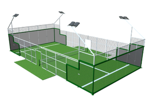 Venta caliente panorámica al aire libre pista de pádel envío de una semana comprar Canchas De <span class=keywords><strong>Padel</strong></span> equipo de pista de tenis en venta - Product Image 5