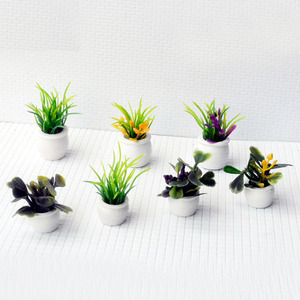 3-5Cm Mini Chậu Hoa Cảnh Chậu Hoa Cây Xanh Nhựa Nhân Tạo Thu Nhỏ Kiến Trúc Ho Quy Mô Mô Cây Tàu Hỏa - Product Image 2