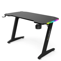 Escritorio para Juegos de PC Wquantum, Color Negro, RGB Multicolor, con Portavasos, Gran Venta