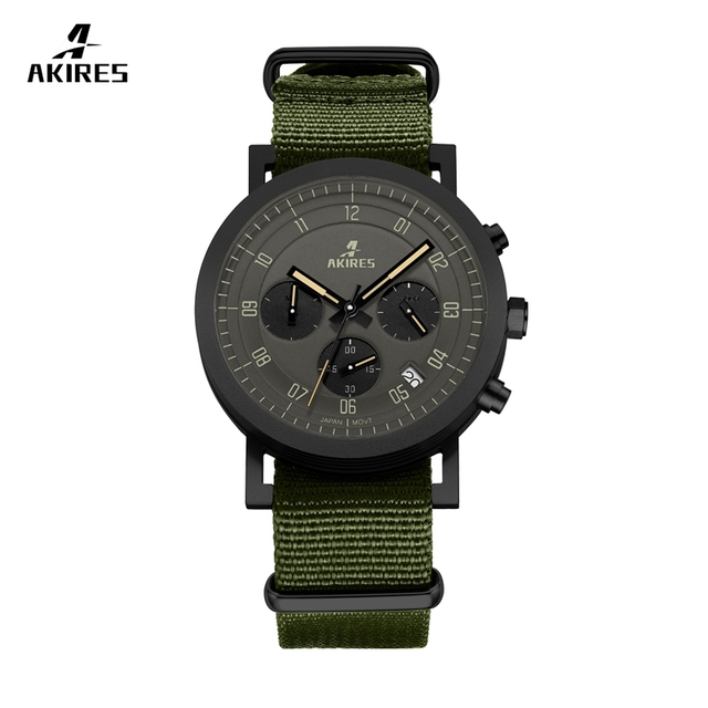 VK63 Chronograph Watches 316L Stainless Steel Sapphire Crystal Watch Customized Logo For Men