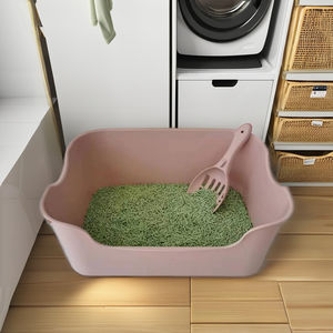 Caja de Arena para Gatos Autolimpiable, de Gran Espacio, <span class=keywords><strong>Bandeja</strong></span> de Arena para Mascotas, Plástico Cuadrado, Fabricación Directa de Fábrica - Product Image 1