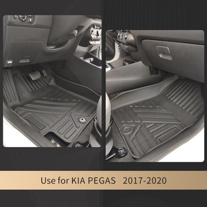 Juego completo personalizado de alta calidad antideslizante 3D TPE alfombrillas de coche bandeja de maletero alfombra de coche para <span class=keywords><strong>KIA</strong></span> Soluto - Product Image 2