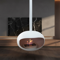 Cheminée à éthanol ultra silencieuse, foyer sans fumée à combustion de bioéthanol, apparence personnalisée pour un intérieur sur mesure