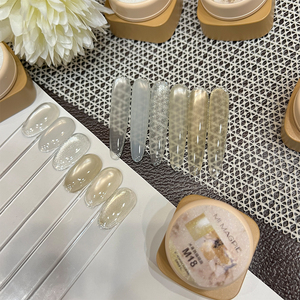 AILANUO Nuevo Esmalte de Uñas en Gel Efecto Ojo de Gato, Color Pastel, No Tóxico, Brillante, con Cuentas de Cristal, Gel de Uñas con Efecto Hielo - Product Image 3