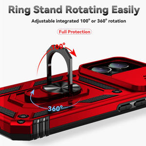 Защитный чехол Defend Case Hybrid Armour PC с магнитной подставкой на 360 градусов, ударопрочный, 2-в-1, с защитой камеры для iPhone 15 Pro - Product Image 2