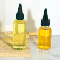 Bouteilles souples en plastique PET HDPE de qualité alimentaire personnalisées OEM ODM pour huile d'olive, distributeur de sauce avec bouchons à vis pour l'huile