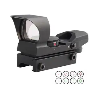 Tactique HD106 rouge vert point vues portée holographique viseurs 4 réticule portée avec pare-soleil pour la chasse portée
