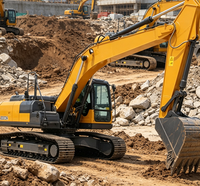 Excavatrice minière géante de 90 tonnes XE900D, rayon de 13,2 m, profondeur de 8,6 m, déplacement de roche, défrichage de masse de terre