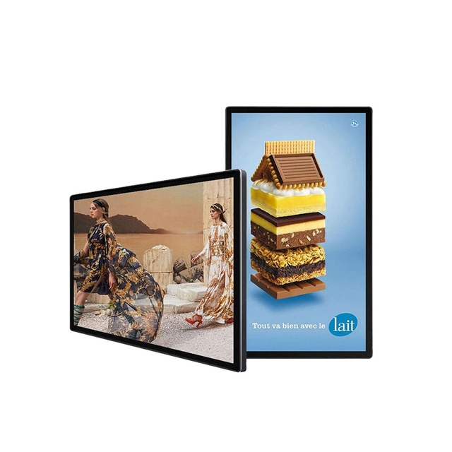 KER Oem 32 43 50 55 65 Inch Wall Mount Android Signage Tv Lcd Advertising Display Digital Menu Board Indoor Ad Screen