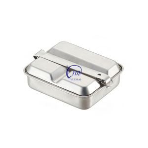 Kit da Campeggio Portatile USA, Scatola per il Pranzo Tattica in Acciaio Inox 304 - Product Image 1