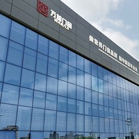 Mur-rideau en aluminium avec verre Low-e WANJIA
