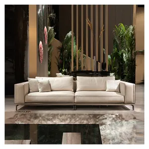 Italian design simple sofa set custom sofa area home furniture luxury modern 1 shape sofa set furniture living room