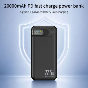 Banco de Energía de 20000mAh con Carga Rápida PD de 22.5W, Pantalla Digital, 2 Cables Integrados, Entrada Tipo-C - Product Image 2