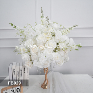 DKB Wholesale Silk Artificial Wedding <b>Flower</b> Ball-White Back to School & Wedding Centerpiece Decorations - Product Image 3